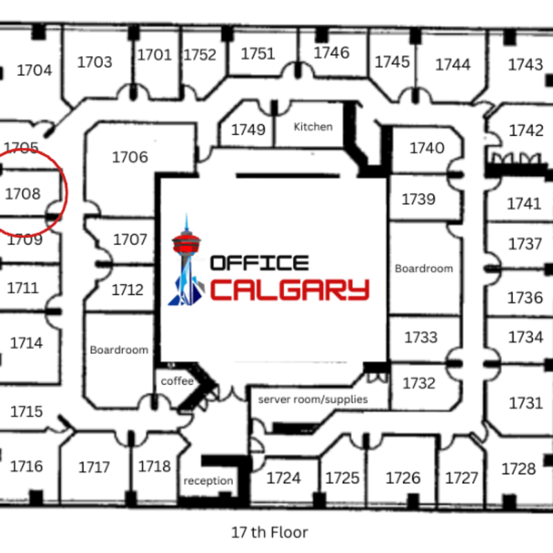 Private Office #1708 - 143 sqft - Window View