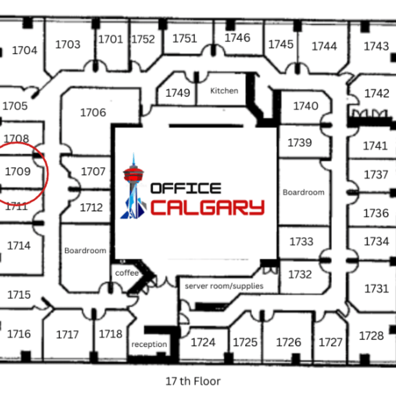 Private Office #1709 - 143 sqft - Window View