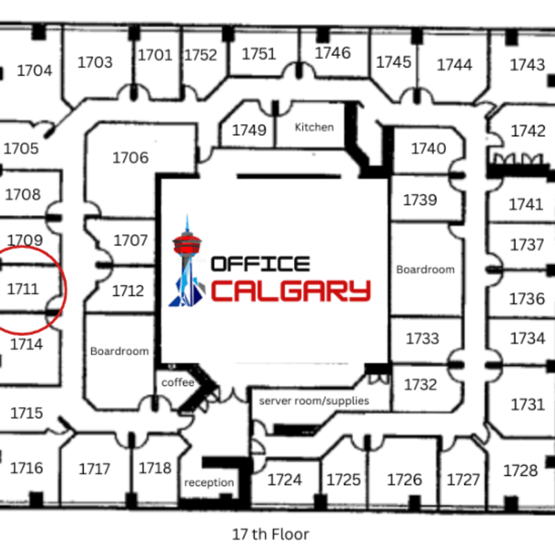 Private Office #1711 - 143 sqft - Window View