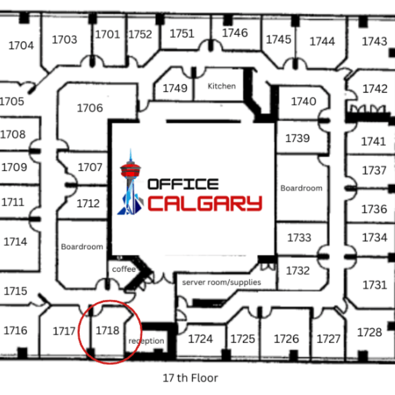 Private Office #1718 - 150 sqft - Window View