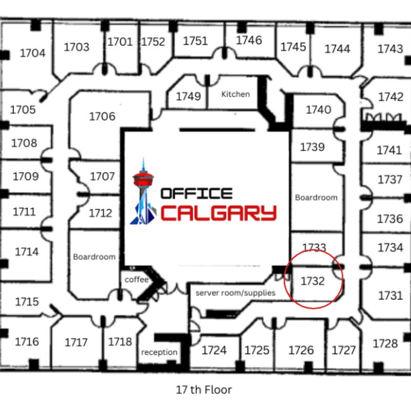 Private Office #1732 - 115 sqft - Window View