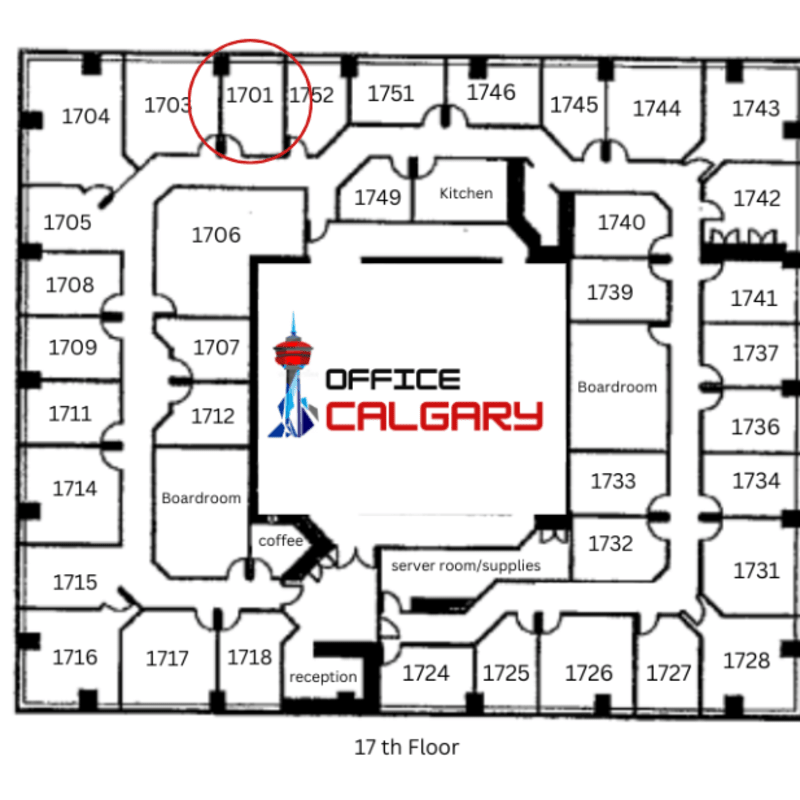 Private Office #1701 - 125 sqft - Window View