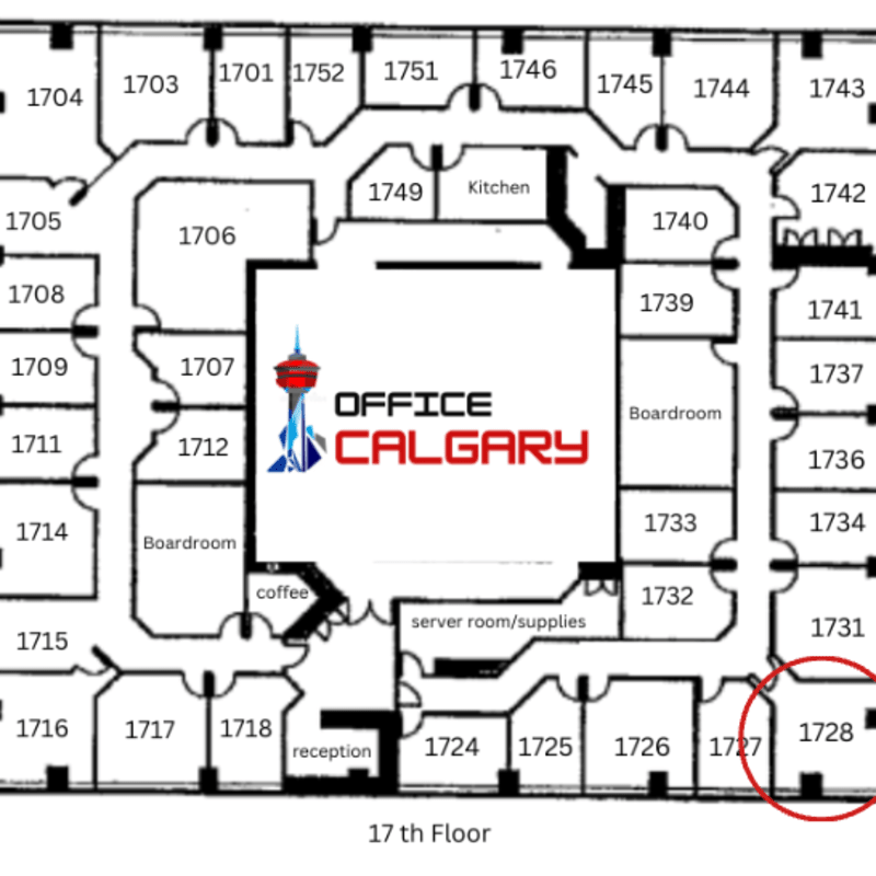 Private Office #1728 - 225 sqft - Window View