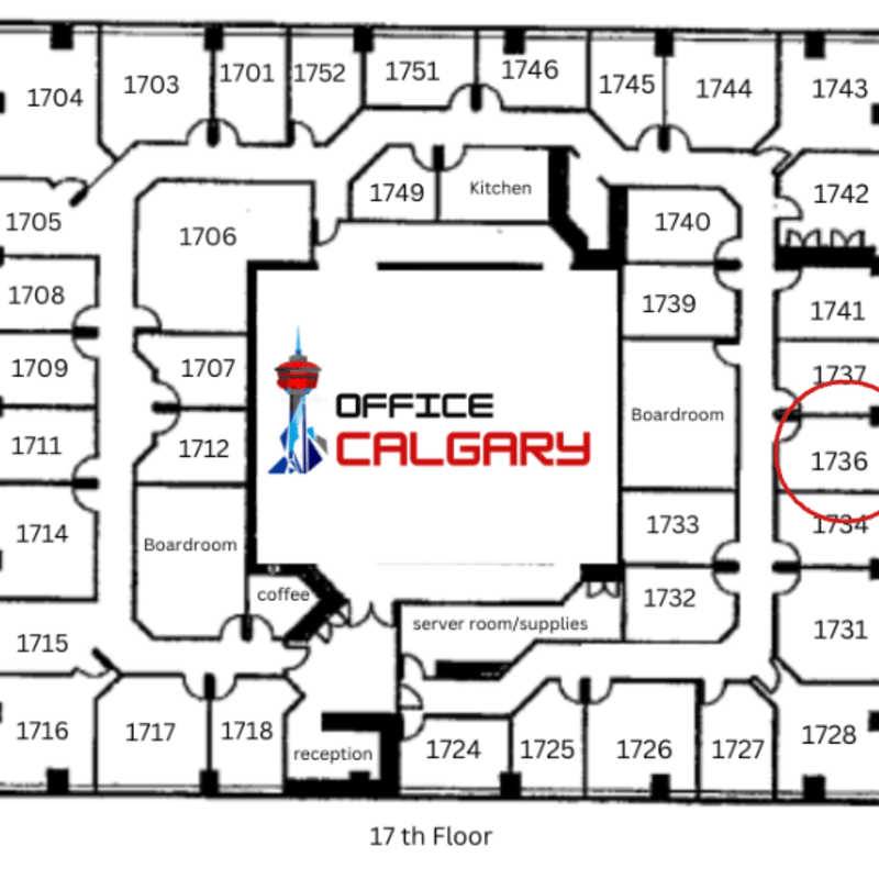 Private Office #1736 - 143 sqft - Window View