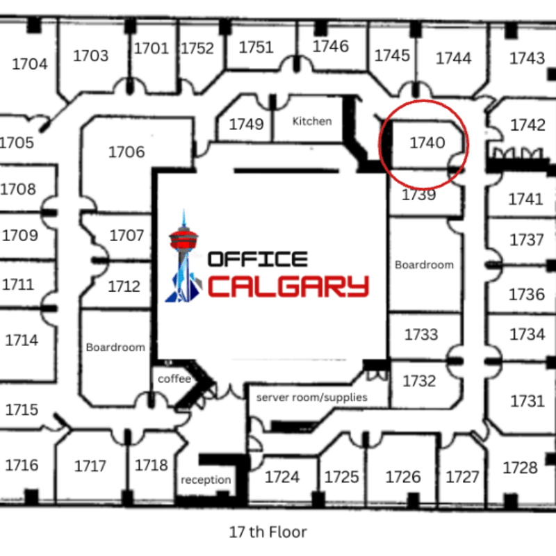 Private Office #1740- 138 sqft - Interior Office