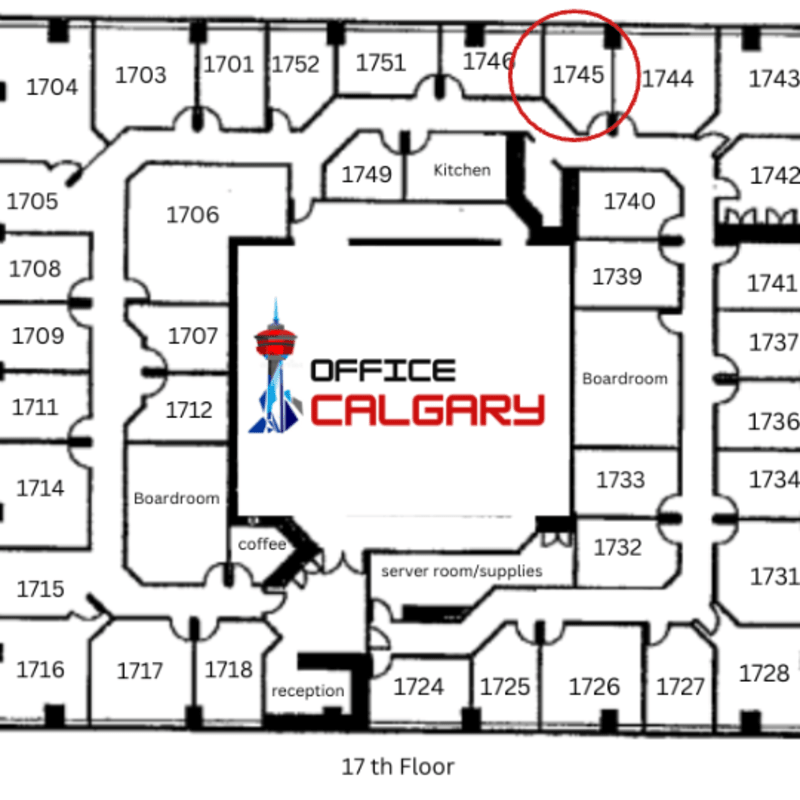 Private Office #1745 - 114 sqft - Window View