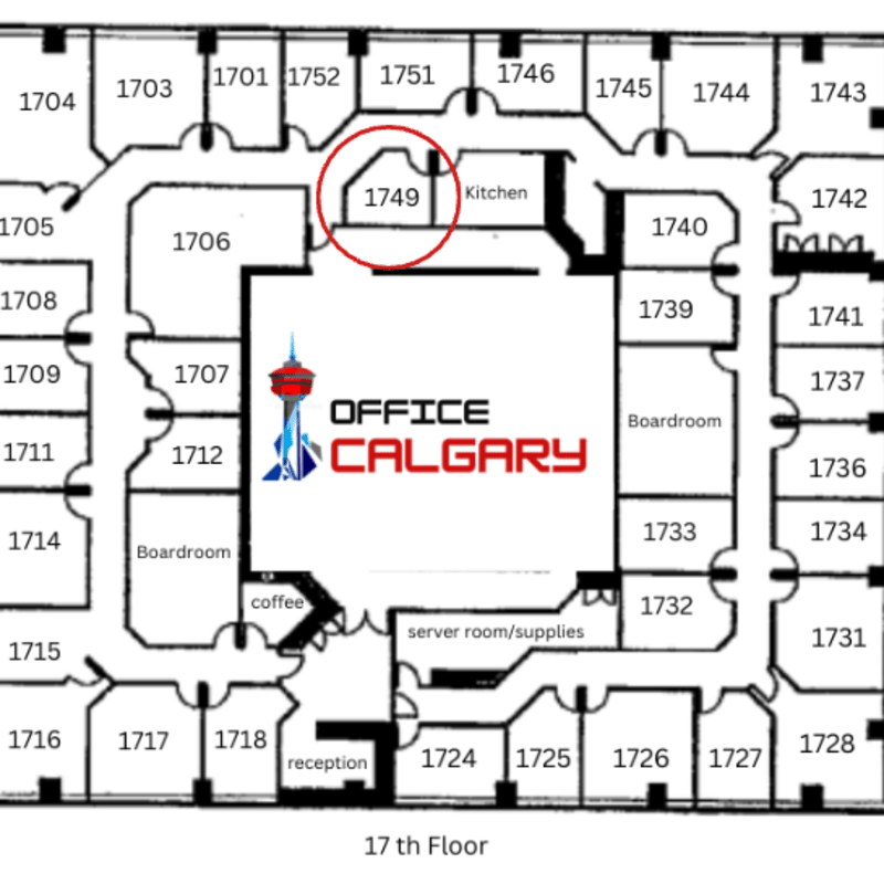 Private Office #1749- 105 sqft - Interior Office