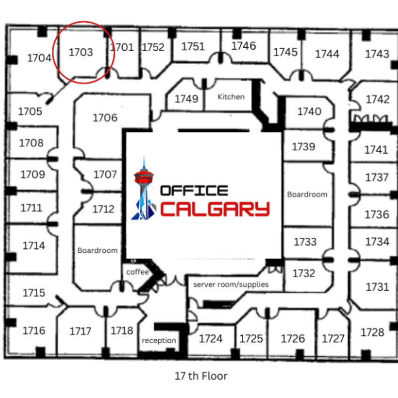 Private Office #1703 - 218 sqft - Window View