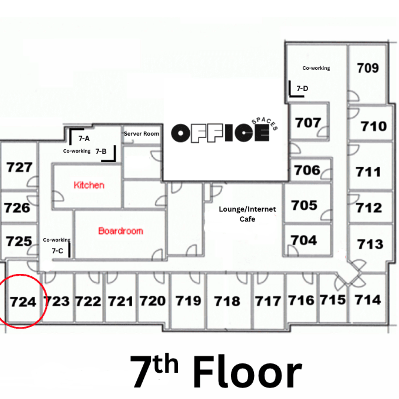 Private Office #724 - Window Corner Office