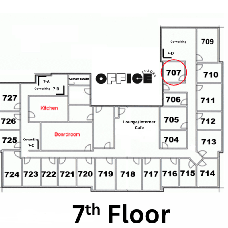 Private Office #707 - Non-Window Office