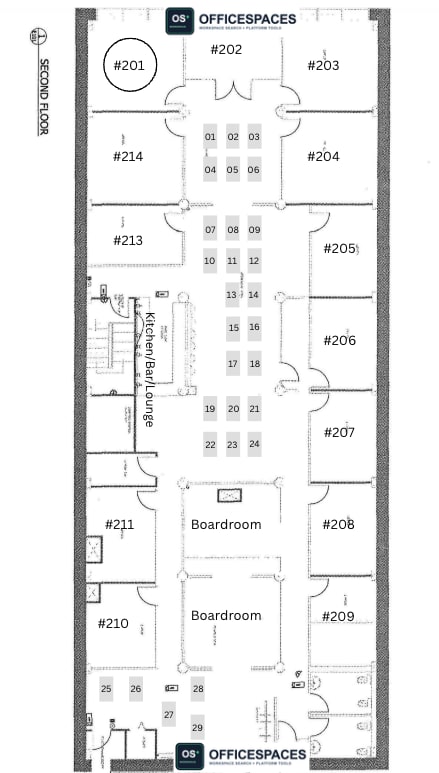 Private Office #201 - 250 sqft - Corner Office
