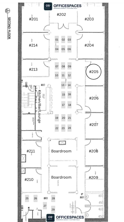 Private Office #205 - 200 sqft - 24/7 Access / Monthly