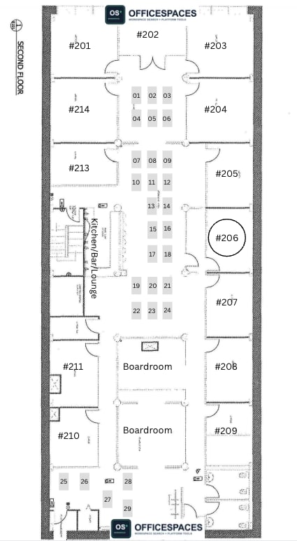 Private Office #206 - 200 Sqft - 24/7 Access / Monthly