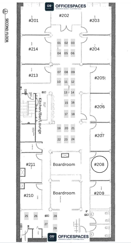 Private Office #208 - 200 Sqft - 24/7 Access / Monthly
