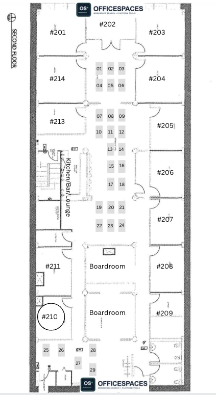 Private Office #210 - 210 Sqft - 24/7 Access /. Monthly