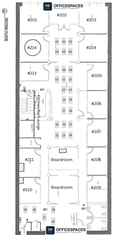 Private Office #214 - 250 sqft - 24/7 Access / Monthly