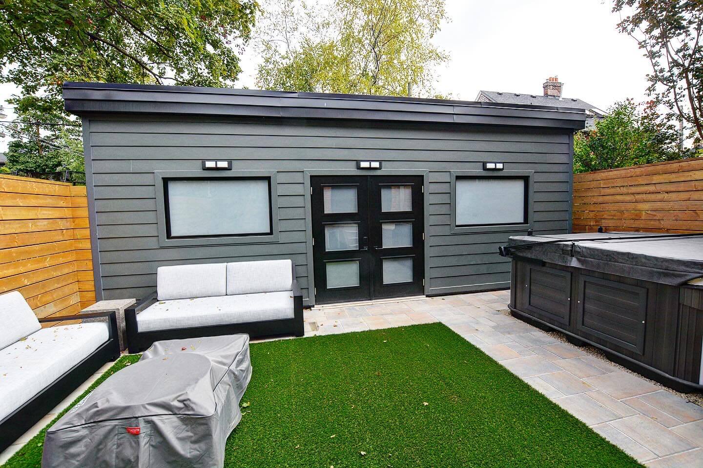 Detached garage exterior Calgary