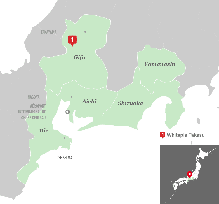 Neige en abondance dans le centre de Honshu le long de l'océan Pacifique