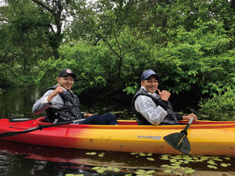 Canoeing at Lake Hibara