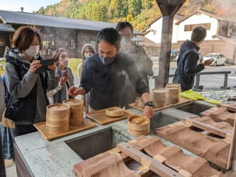 南阿蘇的地獄溫泉泡湯體驗、垂玉溫泉蒸氣料理體驗