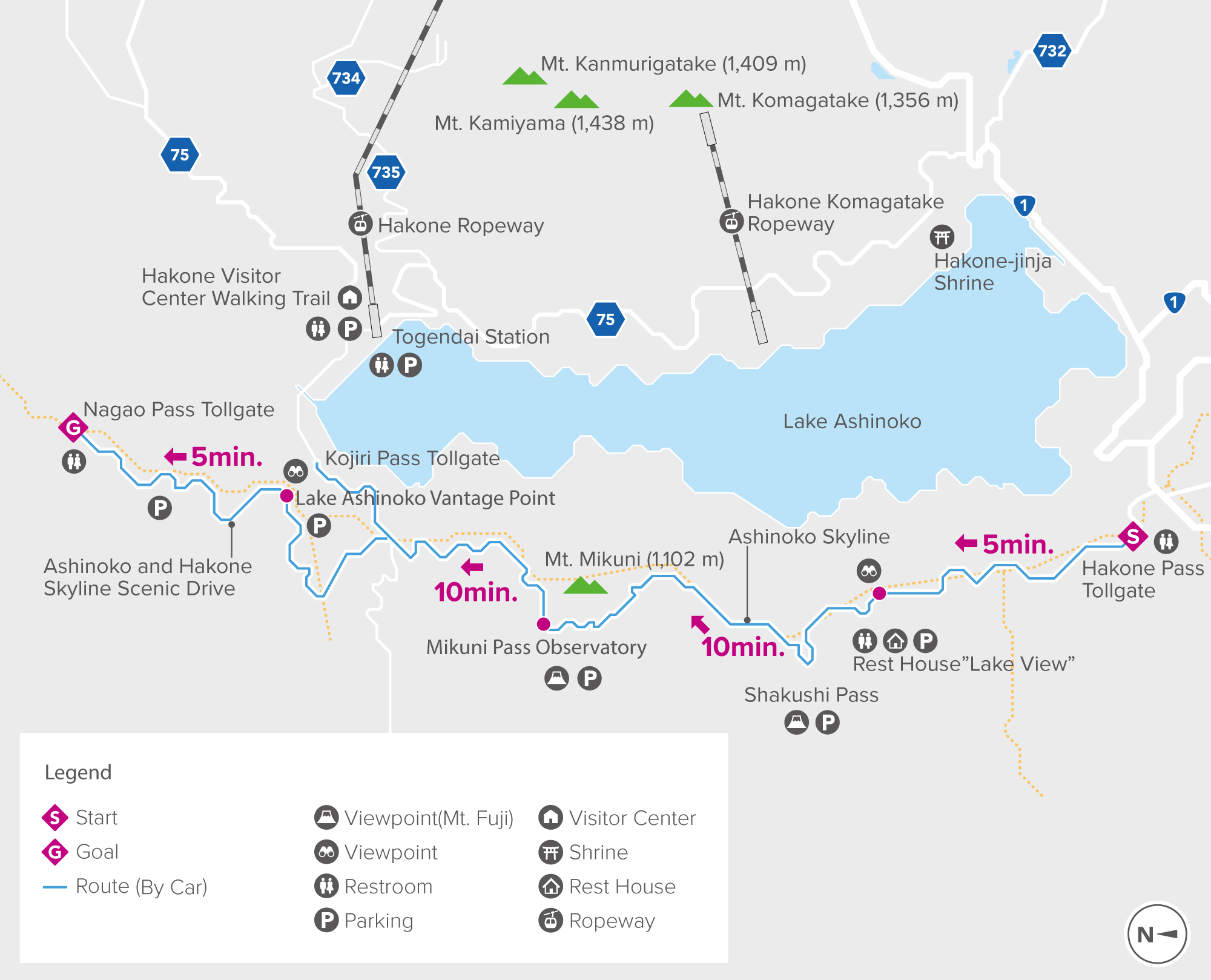 skyline drive map