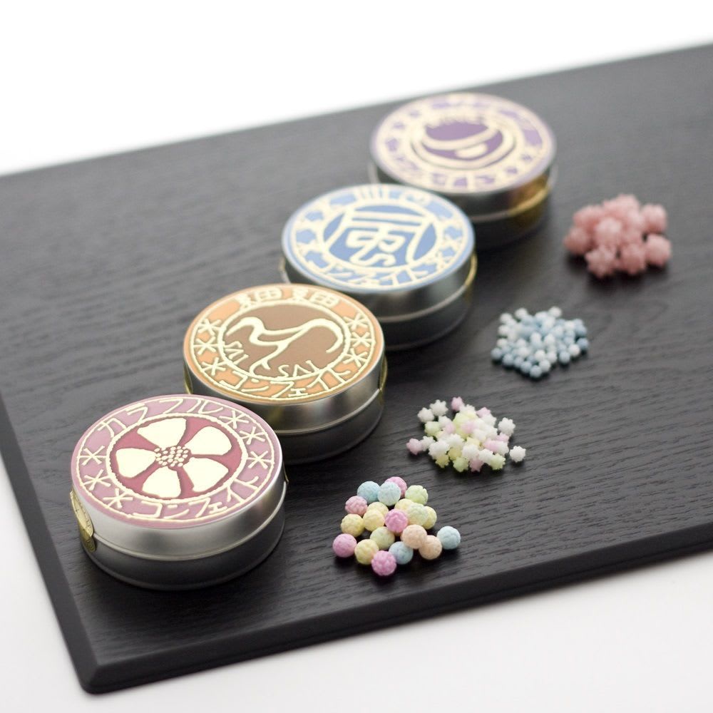 Kuidaore Osaka 3 Must Buy Souvenir Sweets Today konpeito comes in a variety of different colors and flavors and themes. kuidaore osaka 3 must buy souvenir sweets