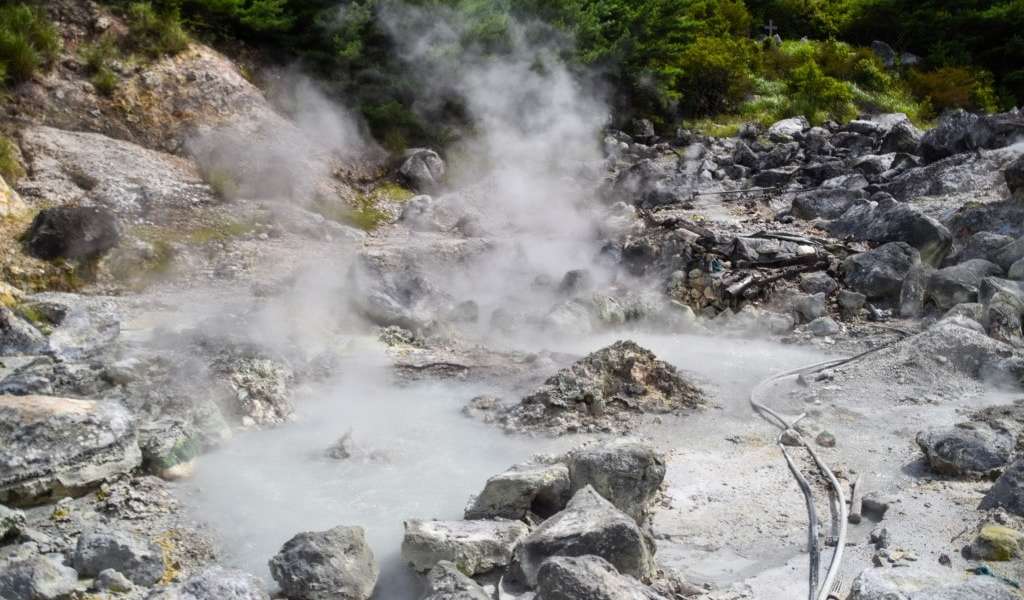 The open hot springs of Unzen