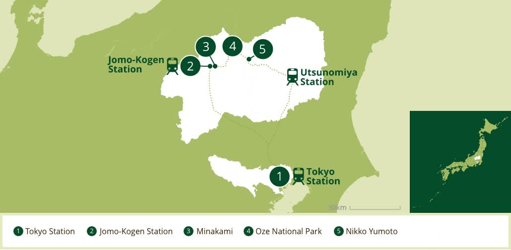 plan région Kanto Japon