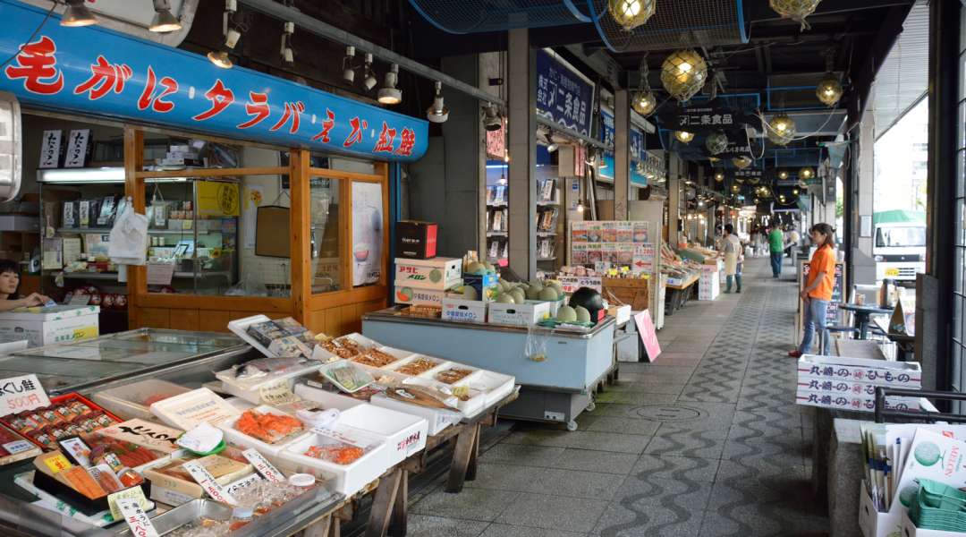 Nijo Market in Hokkaido