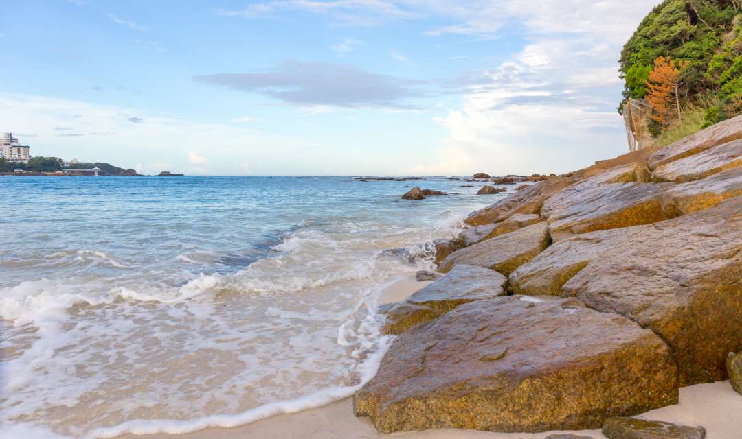 clear blue Shirahama beach on Kii Peninsula