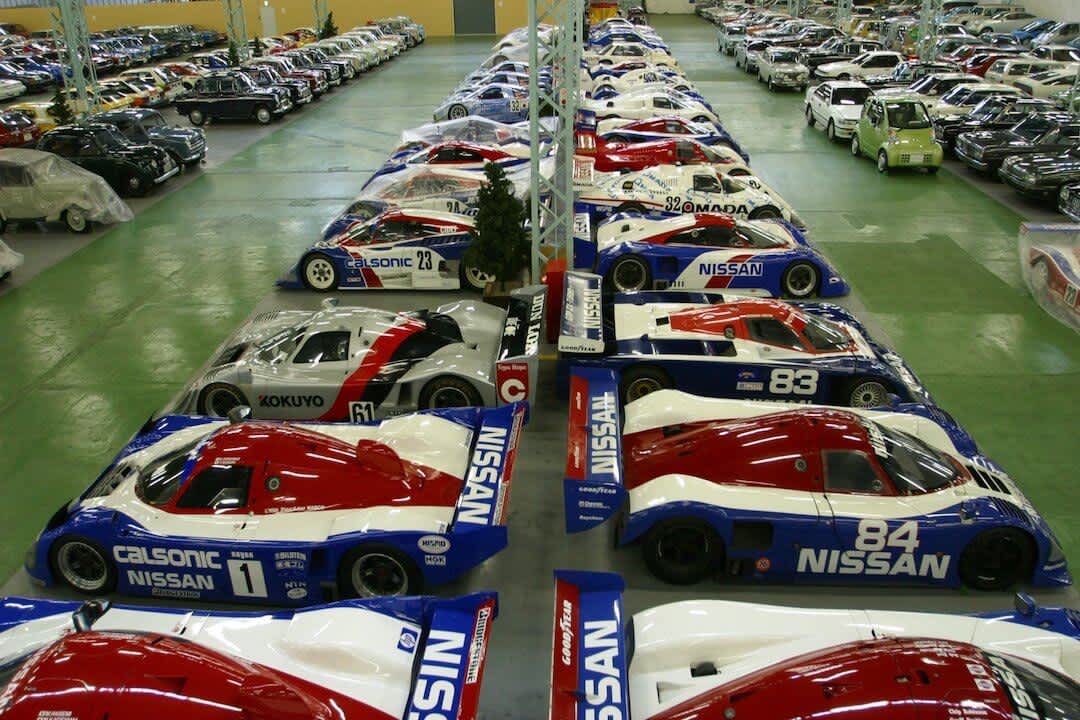 Nissan sports cars at Nissan Zama Heritage Collection in Kanagawa Prefecture.