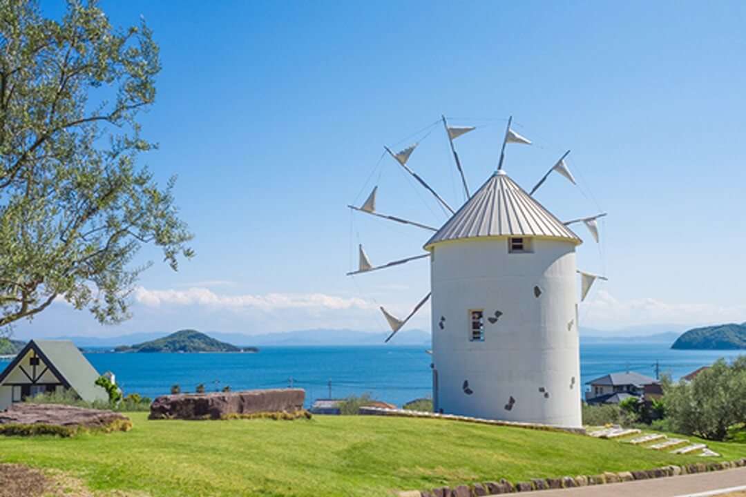 Greek windmill at Olive Park