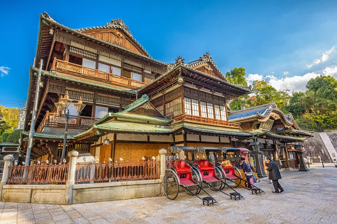 Dogo Onsen bathhouse in Ehime Prefecture – one of the oldest in Japan.