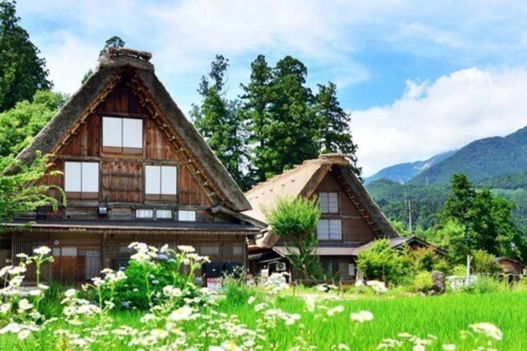 Shirakawa-go house in Gifu prefecture in Japan