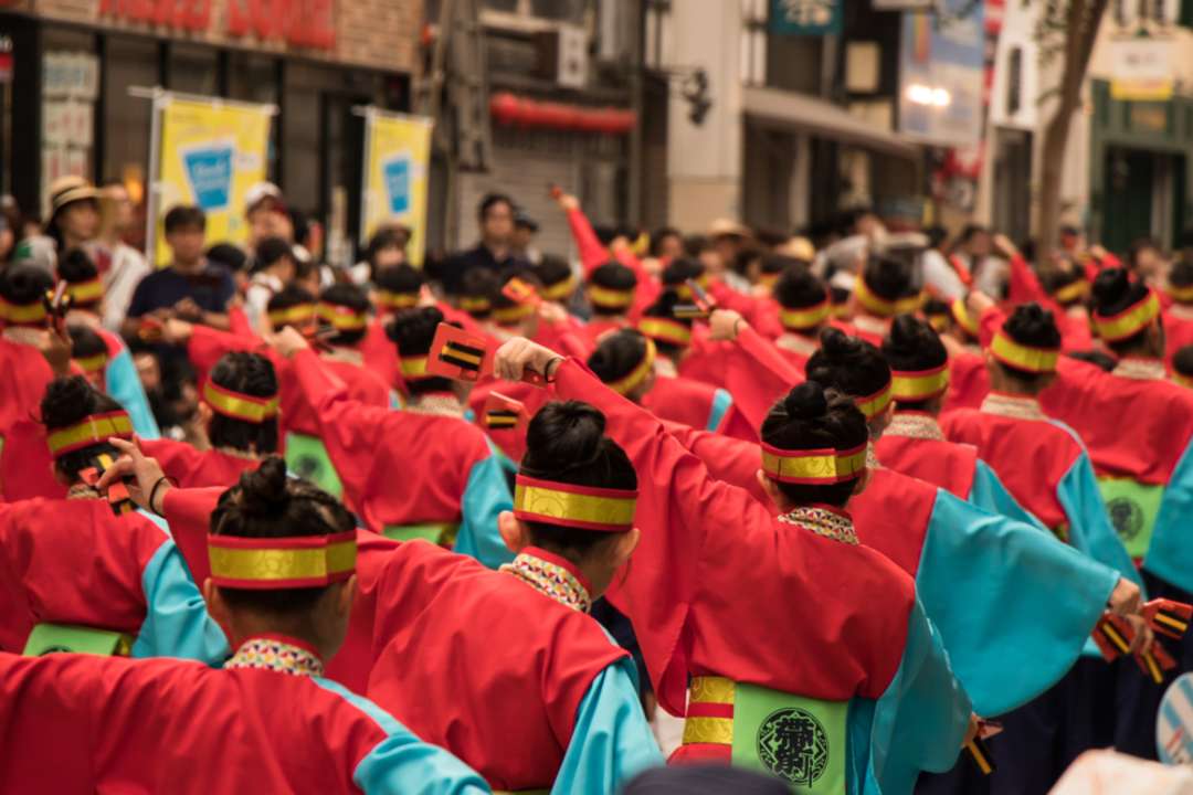 Yosakoi Festival procession in Kochi Prefecture.