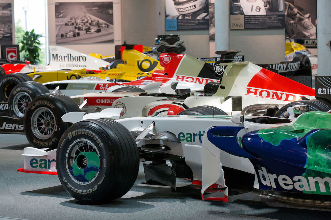 Honda racing cars at the Honda Collection Hall, Tochigi Prefecture.