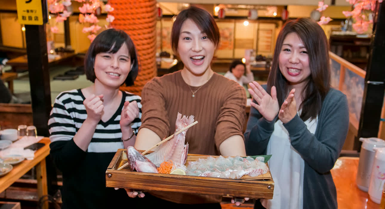 fish menu in izakaya tavern