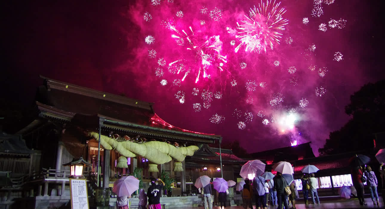 firework in Negai Kanae Kaiun Hanabi Taikai festival