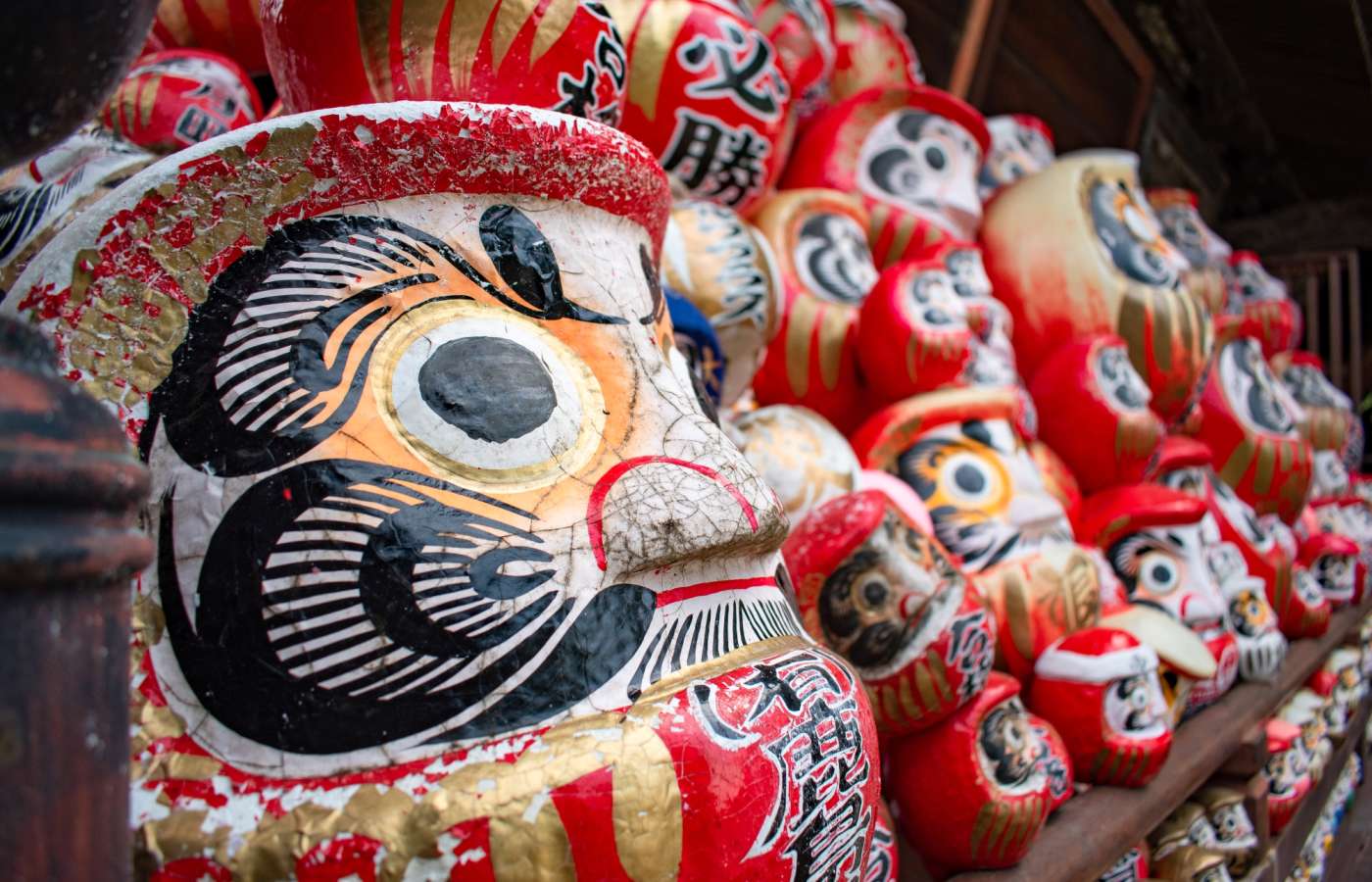 Hime Daruma Dolls, Matsuyama, Shikoku, Japan