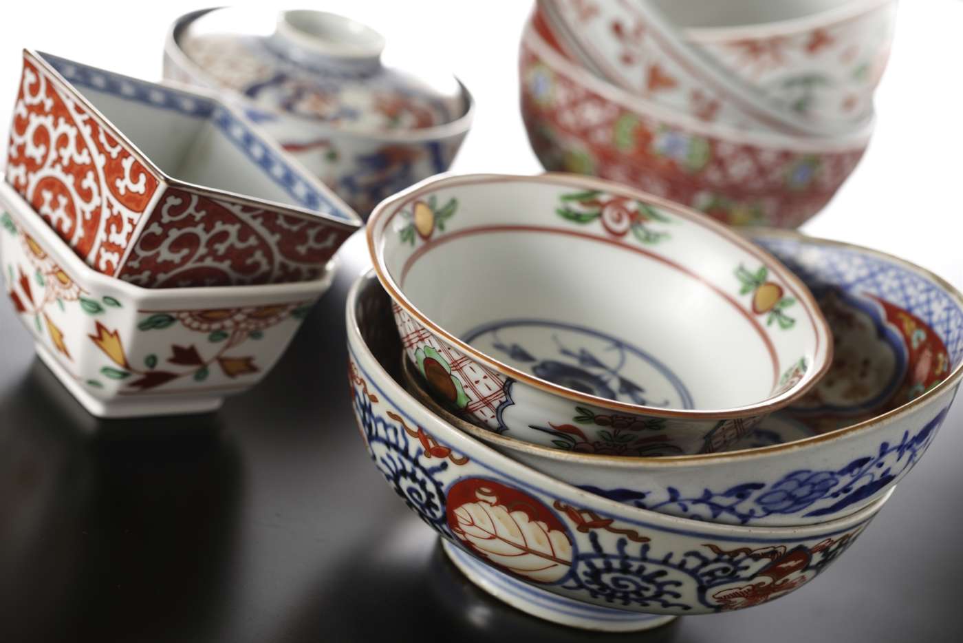 Japanese Style Tea Cups - Temple White