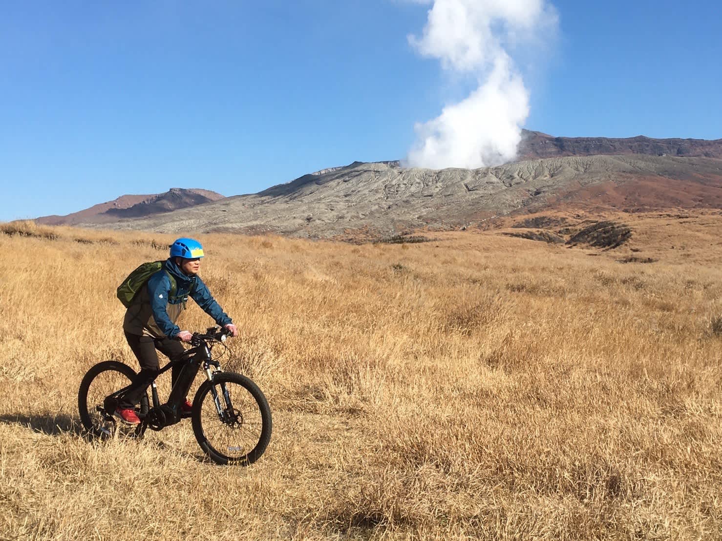 découverte de Nakadake à vélo