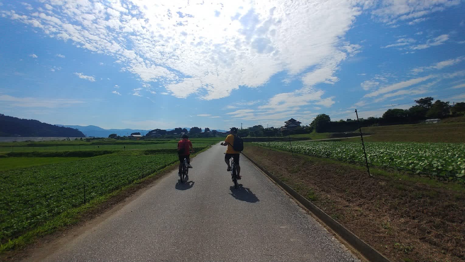 tour de vélo dans la ville de Rikuzentakata au Japon