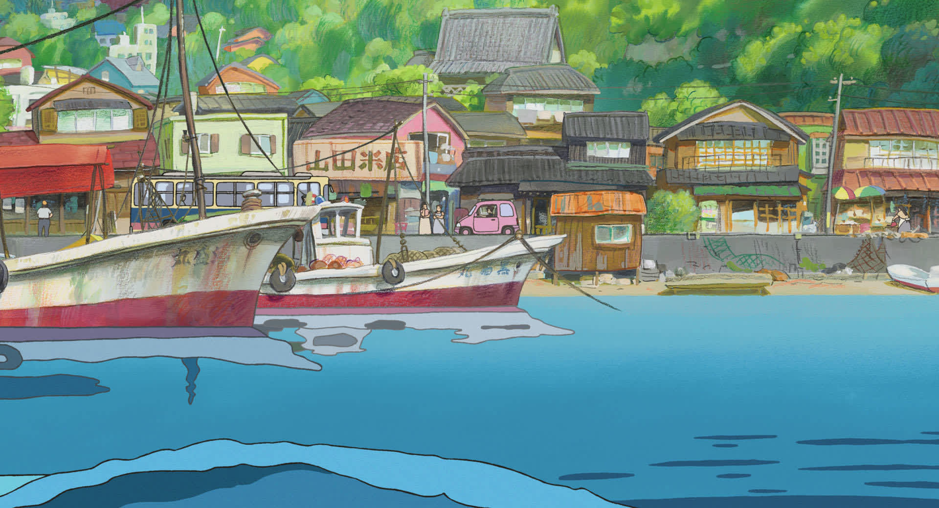 pèlerinage Studio Ghibli - Tomonoura Ponyo sur la falaise