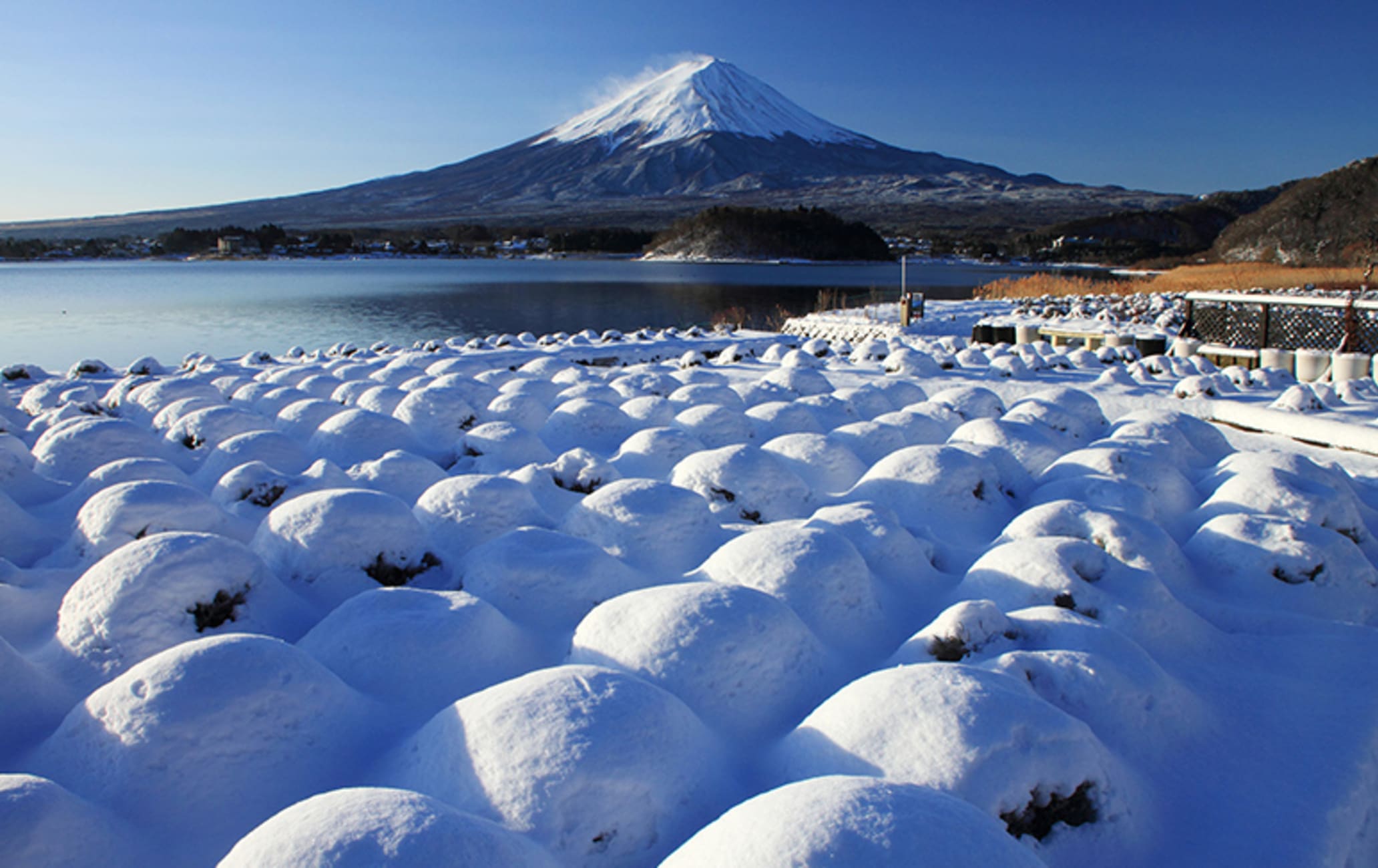 Lake Kawaguchi Yamanashi Japan Snow Japan Travel