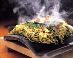 Cooked on a Roof Tile Yamaguchi’s unique Kawara Soba