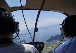 Helicopter Tour “Oruri Sky Flight”—Enjoy stunning aerial views of the Shimabara Peninsula, where people live in harmony with volcanoes!