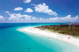 The beach in Okinawa Island groups