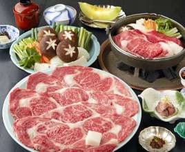 Sukiyaki: simmered in sauce