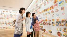 Showed all the versions of Cup Noodles ever produced in NISSIN CUPNOODLES MUSEUM in Yokohama and Osaka Ikeda