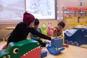 playgrounds for children at granship in Japan